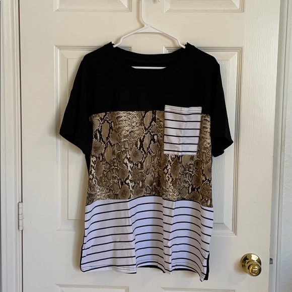 Tops - Tri-Print T-shirt